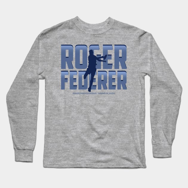 Tribute Federer Long Sleeve T-Shirt by NelsonPR